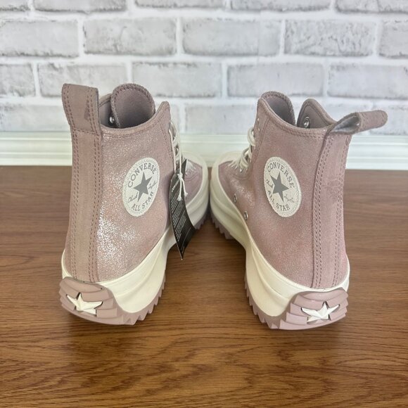 ⭐Converse Run Star Hike Hi Platform Glitter Sz 7 Men Shoes Sneaker Pink A11578C⭐ - Picture 5 of 9